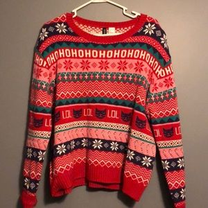EUC Ugly Christmas Sweater with Cats